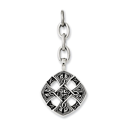 Chisel Stainless Steel Cross Interchangeable Charm Pendant