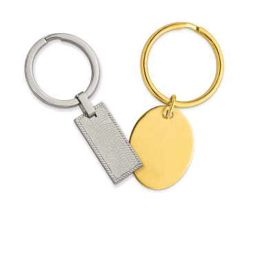 Nickel-plated Polished and Satin Golf Divot Repair Keychain Nickel-plated Polished and Satin Golf Divot Repair Keychain