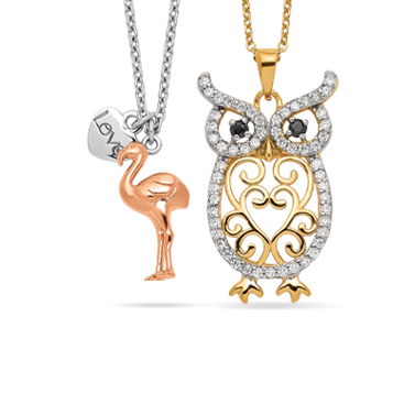 Chisel Stainless Steel Antiqued and Polished Flying Owl Pendant on a 24 inch Box Chain Necklace