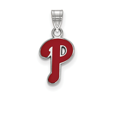Women's Philadelphia Phillies Small Logo Sterling Silver Pendant Necklace
