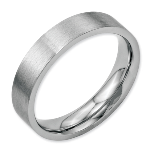 Chisel Stainless Steel Flat 5mm Brushed Band | Chisel Jewelry ...