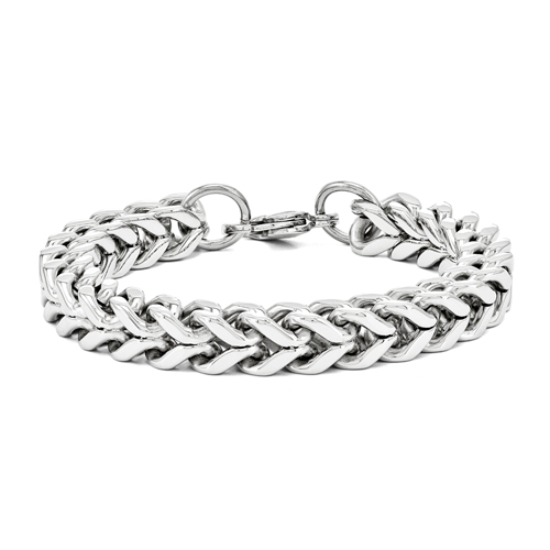 Chisel Stainless Steel Heavy Wheat 9.5 inch Bracelet | Chisel Jewelry ...