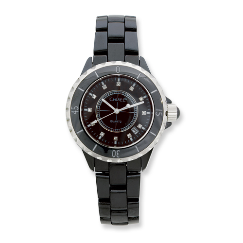 Mens Chisel Black Ceramic/Black Dial Watch | Chisel Jewelry ...