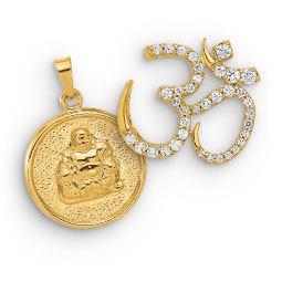 Gold shop religious charms