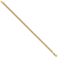 14K 3.0mm Yellow Gold Wide Double Strand Rope Bracelet, 7" view 2