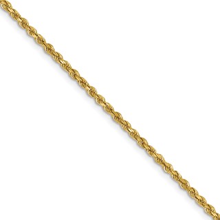 Gold (14K) Diamond-Cut Rolo Permanent Chain
