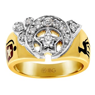 Men's 1/2ct tw Diamond Shriner Ring Mounting