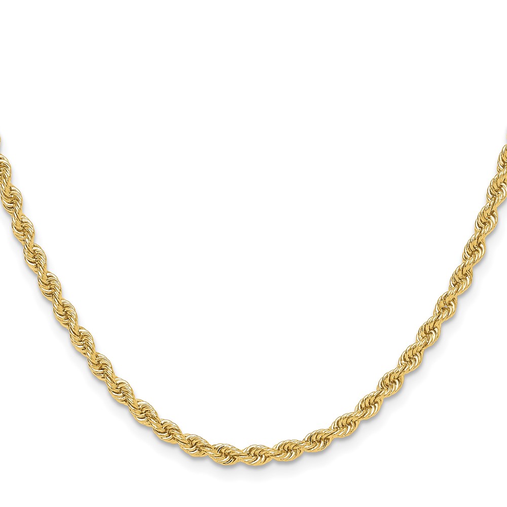 14k 3.3mm Regular Rope Chain (024S-30)