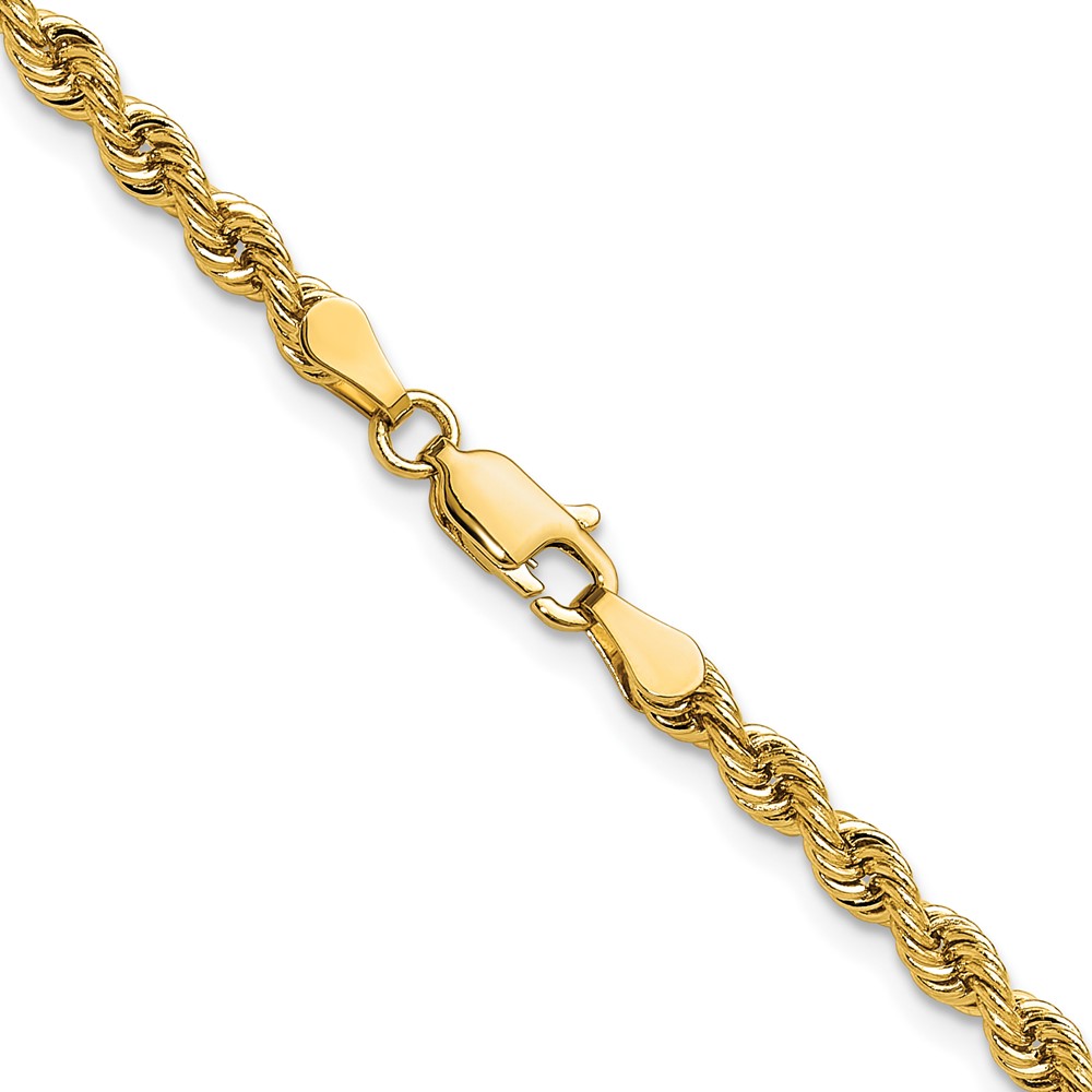 14k 3.3mm Regular Rope Chain (024S-30)