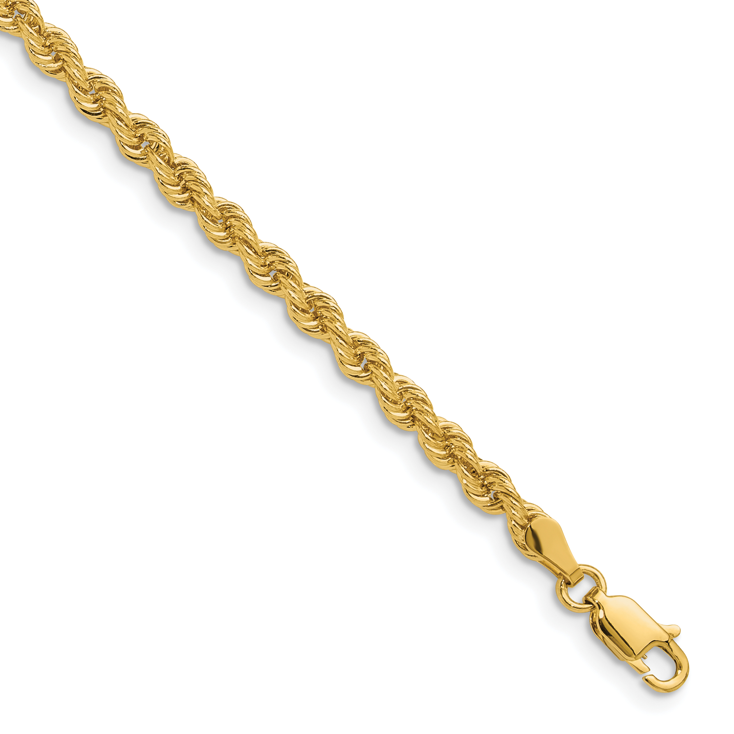 14k 3.3mm Regular Rope Chain (024S-7)