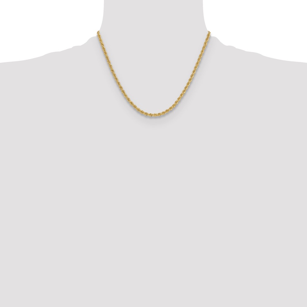 14k 3.8mm Regular Rope Chain (027S-18)