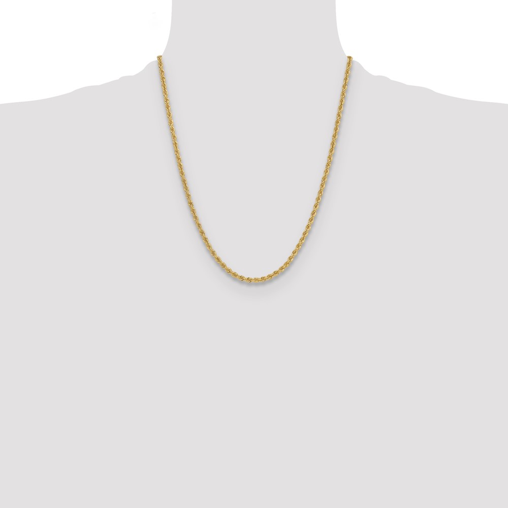 14k 3.8mm Regular Rope Chain (027S-22)