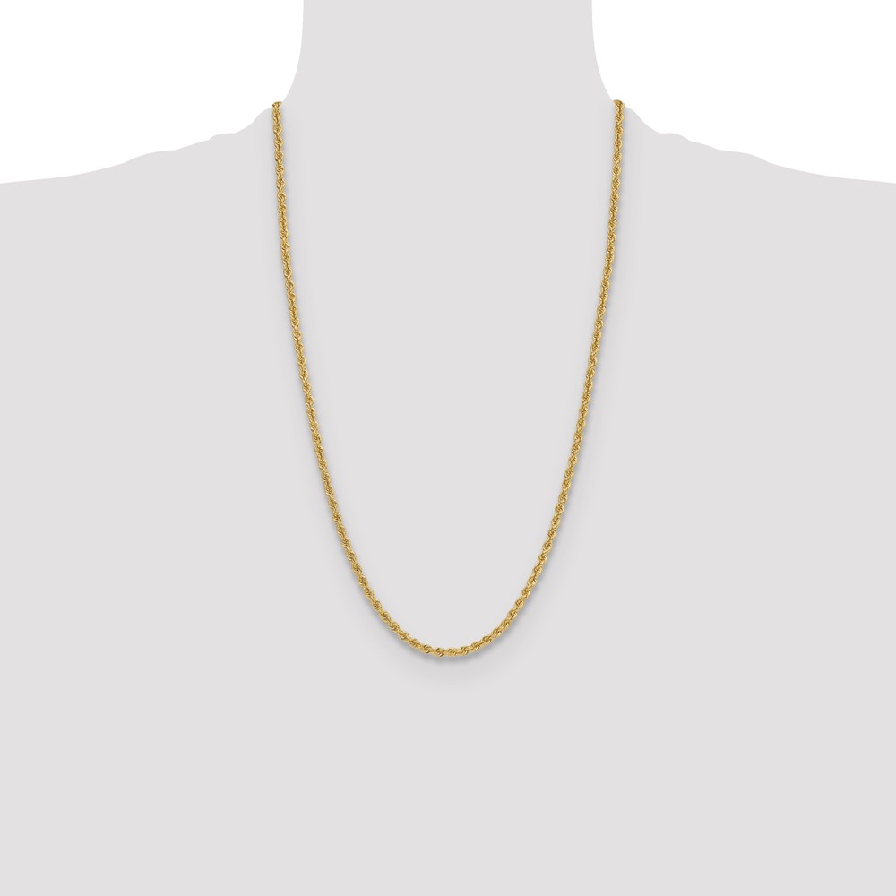 14k 3.8mm Regular Rope Chain (027S-26)