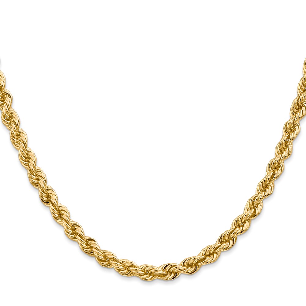 14K 18 inch 5mm Regular Rope with Lobster Clasp Chain (035S-18)