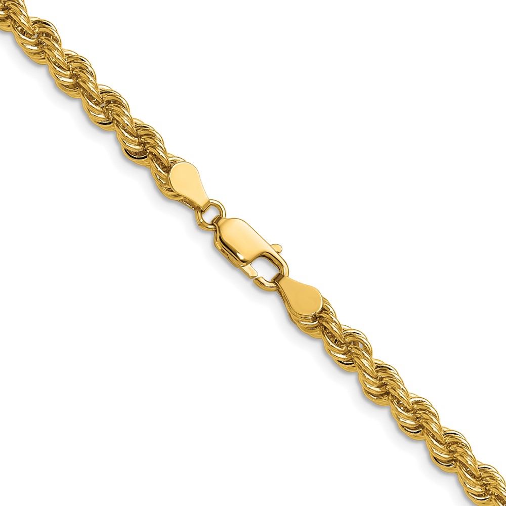 14K 18 inch 5mm Regular Rope with Lobster Clasp Chain (035S-18)