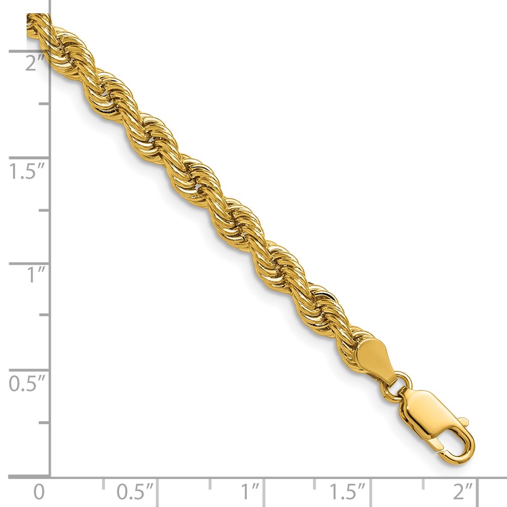 14K 18 inch 5mm Regular Rope with Lobster Clasp Chain (035S-18)