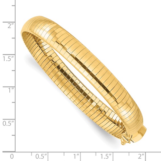 Leslie's 14K 8mm Lightweight Domed Omega Bracelet