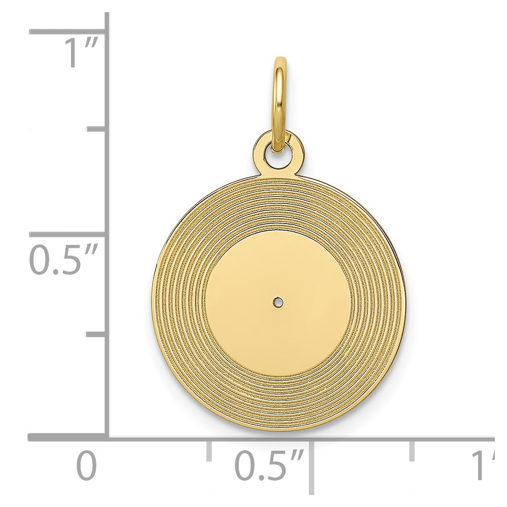 10k Record Album Charm (10A0564/L)