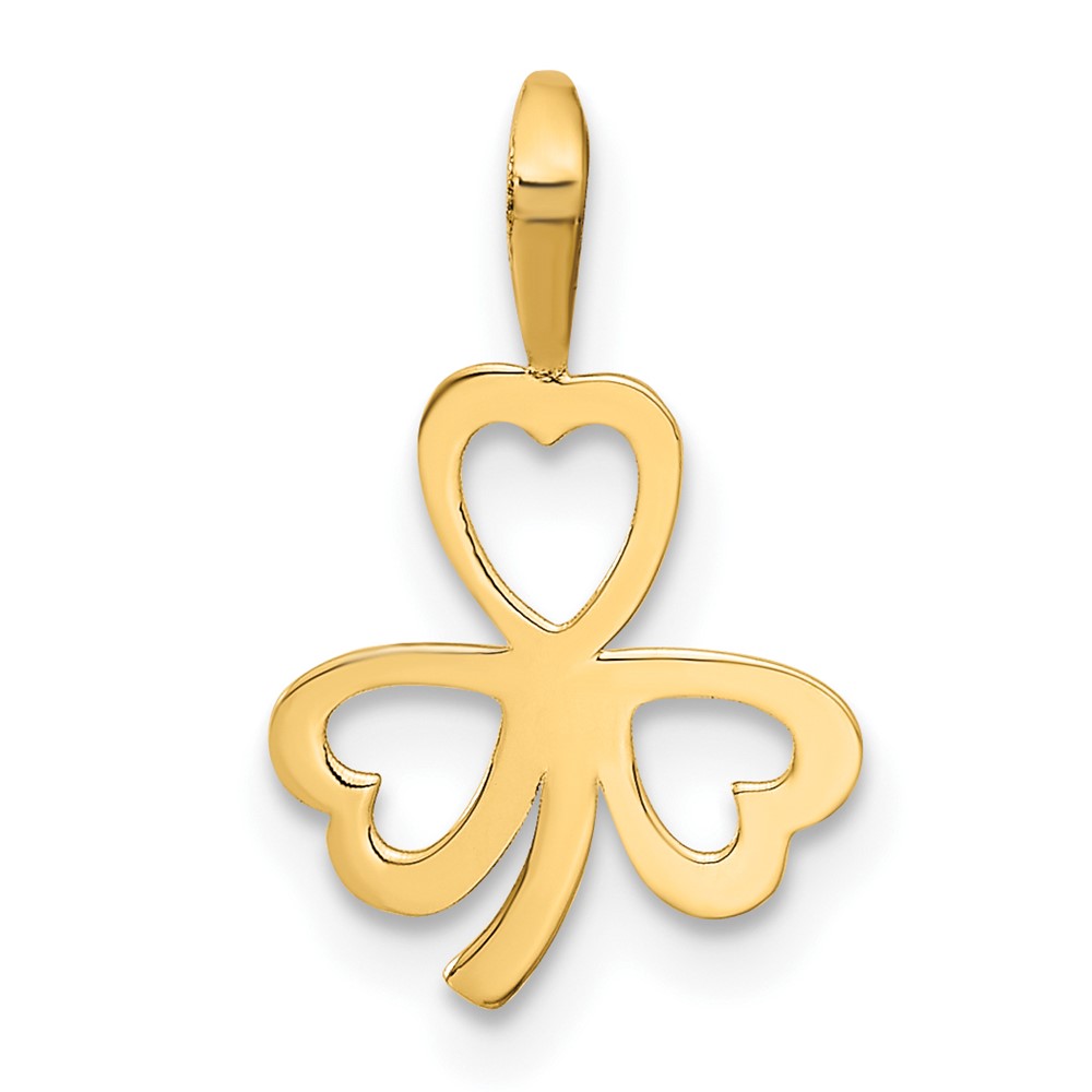 10k Heart Clover Charm (10A9503)