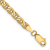 10K 4mm Semi-Solid Anchor Chain view 1