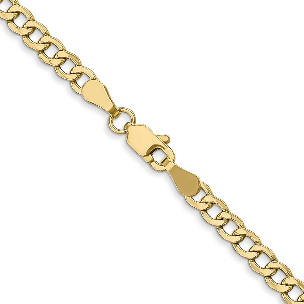 10k 3.35mm Semi-Solid Curb Link Chain (10BC106-20)