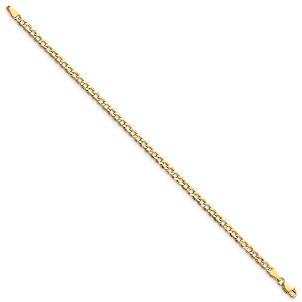 10k 3.35mm Semi-Solid Curb Link Chain (10BC106-8)