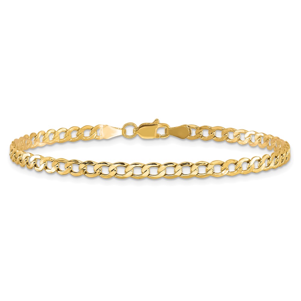 10k 3.35mm Semi-Solid Curb Link Chain (10BC106-8)