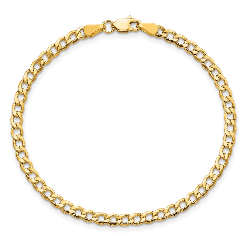 10k 3.35mm Semi-Solid Curb Link Chain (10BC106-8)