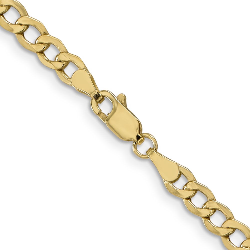10k 4.3mm Semi-Solid Curb Link Chain (10BC107-16)