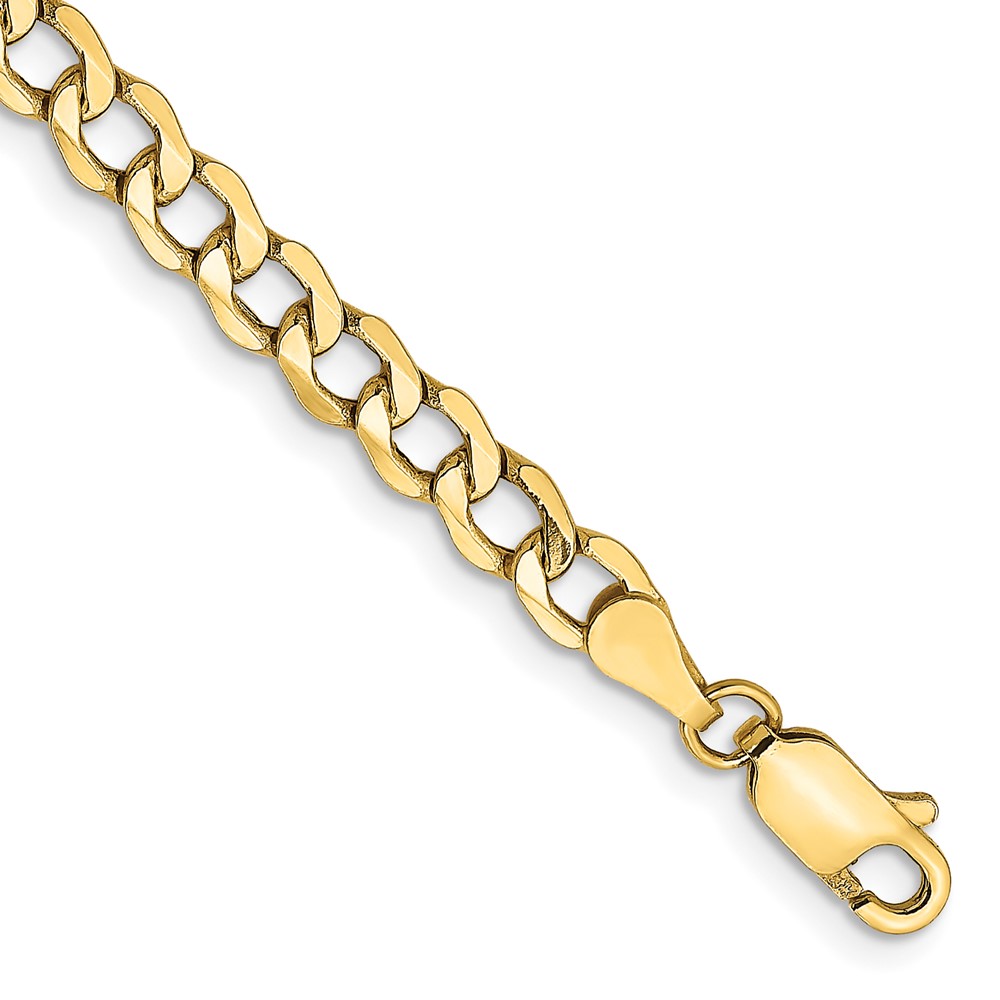 10k 4.3mm Semi-Solid Curb Link Chain (10BC107-9)