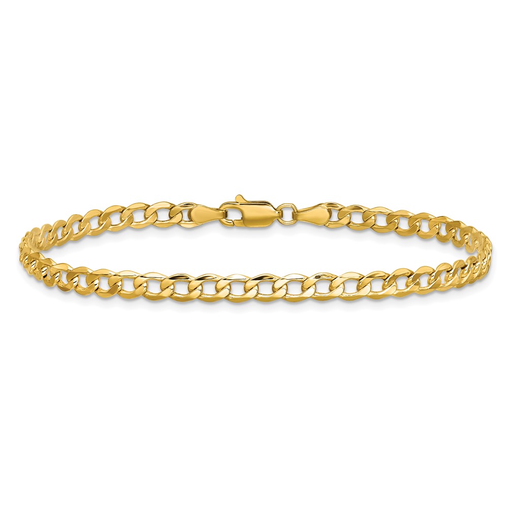 10k 4.3mm Semi-Solid Curb Link Chain (10BC107-8)
