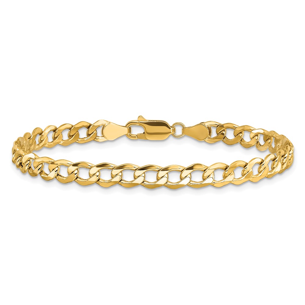 10k 5.25mm Semi-Solid Curb Link Chain (10BC108-9)