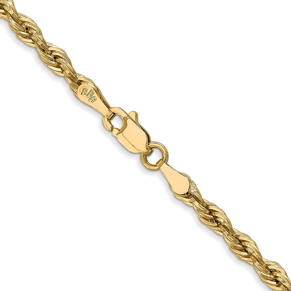 10k 3mm Semi-Solid Rope Chain (10BC133-18)