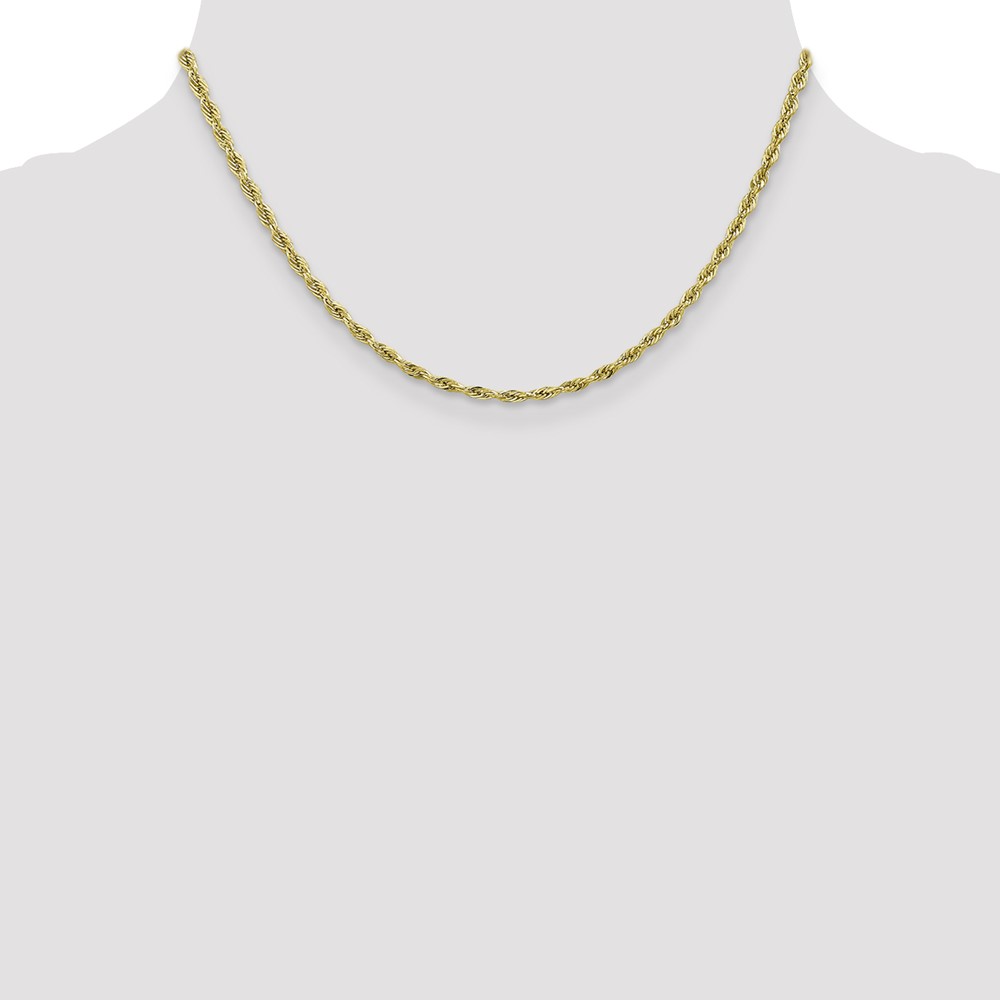 10k 2.8mm Semi-Solid Rope Chain (10BC134-16)