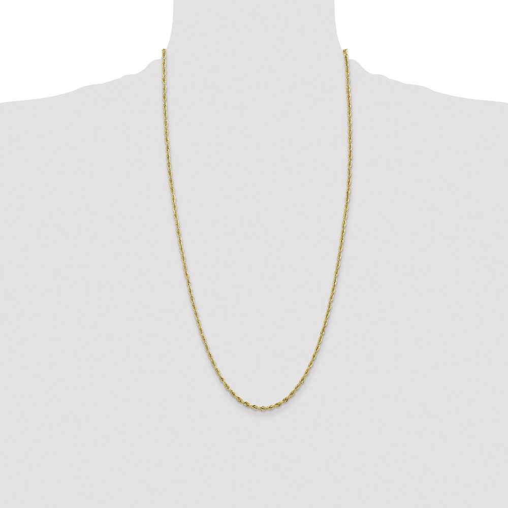 10k 2.8mm Semi-Solid Rope Chain (10BC134-28)