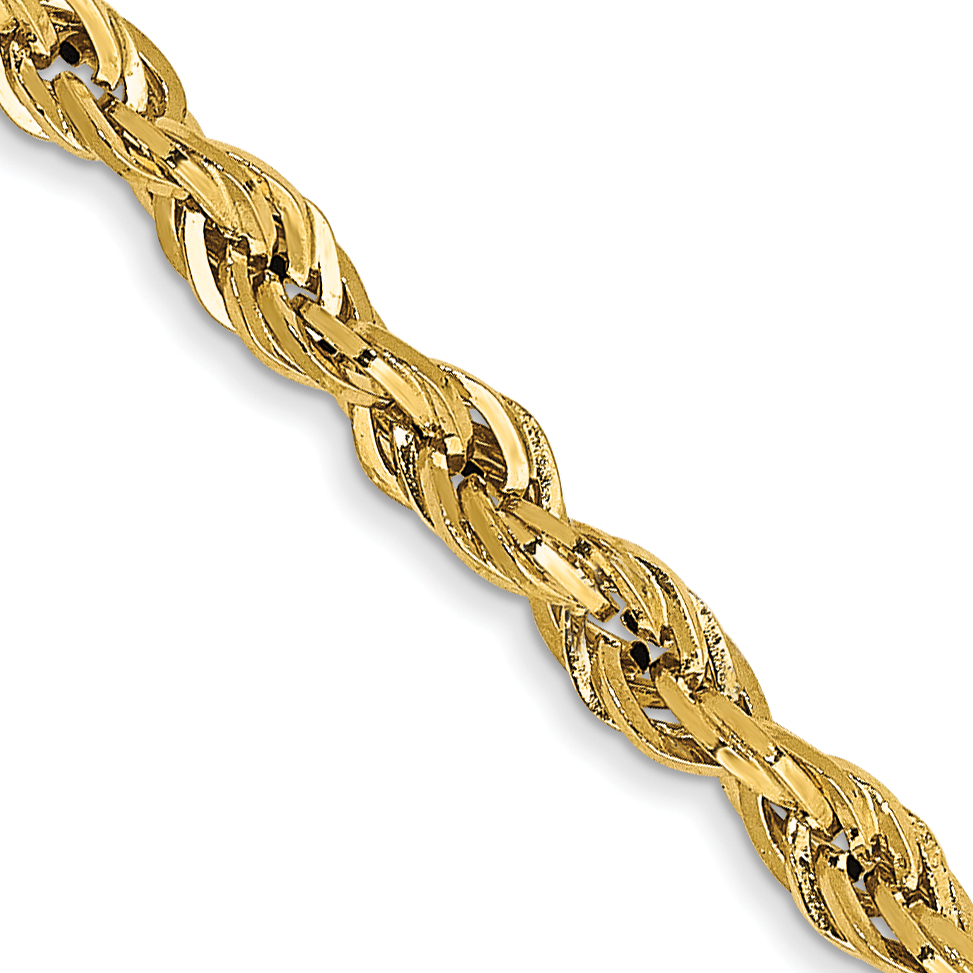 10k 2.8mm Semi-Solid Rope Chain (10BC134-16)