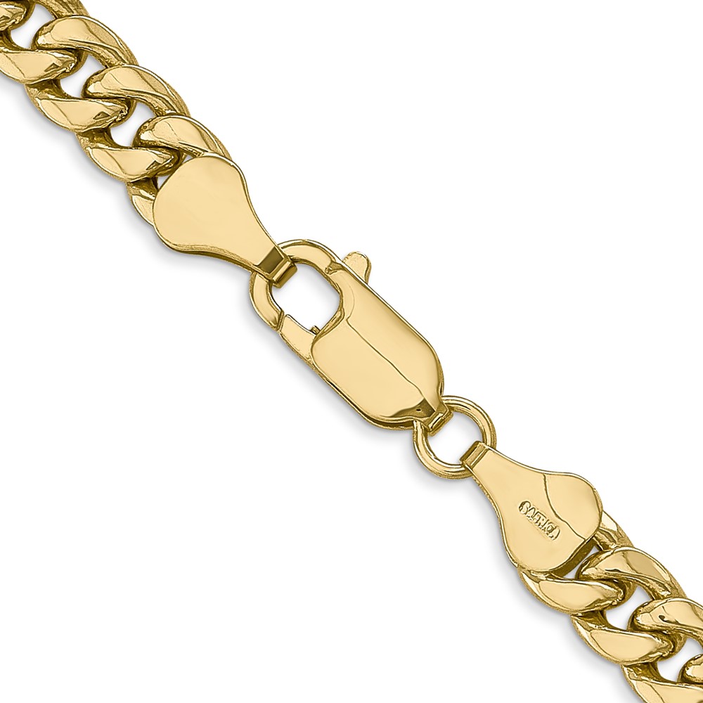 10k 6mm Semi-Solid Miami Cuban Chain (10BC154-20)