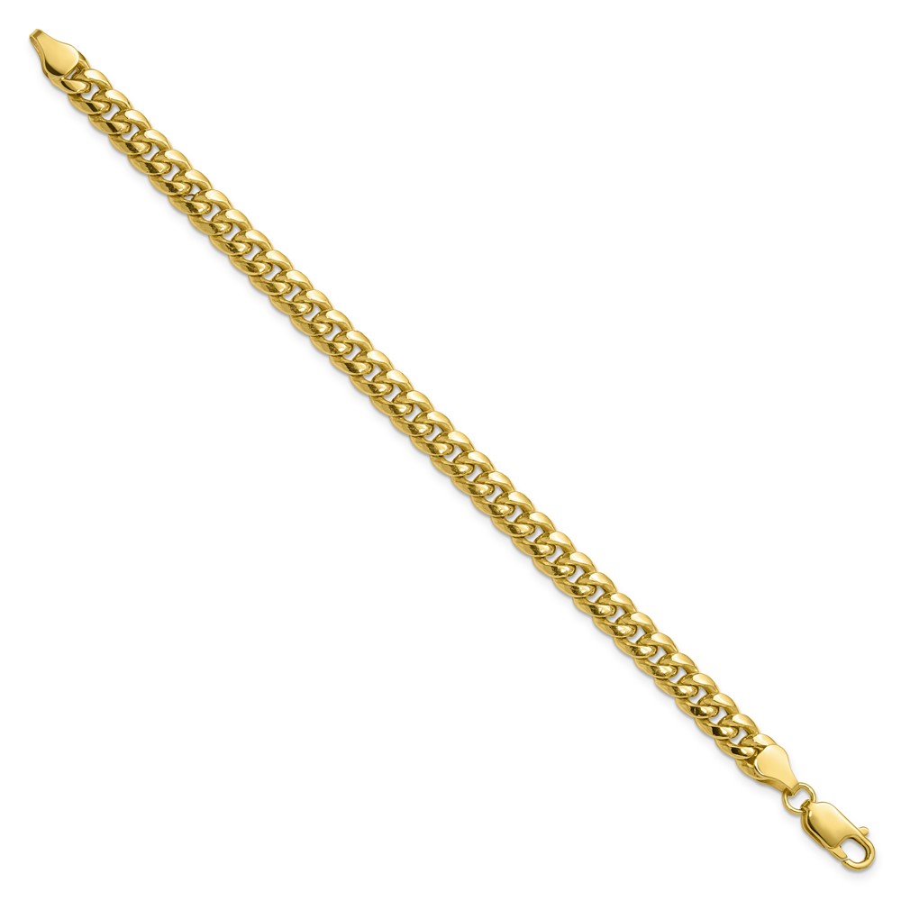 10k 6.75mm Semi-Solid Miami Cuban Chain (10BC155-7)