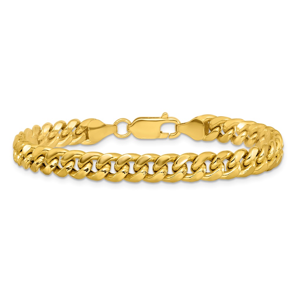 10k 6.75mm Semi-Solid Miami Cuban Chain (10BC155-7)