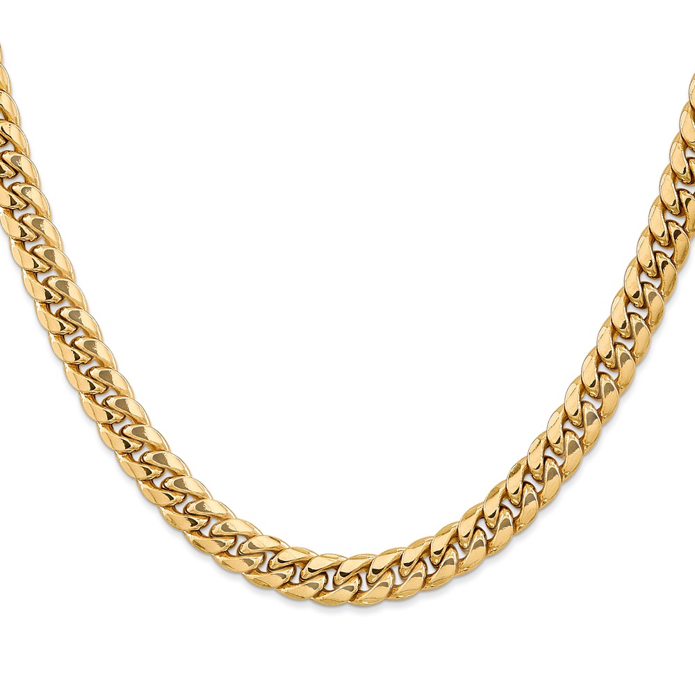 10k 7.3mm Semi-Solid Miami Cuban Chain (10BC156-20)