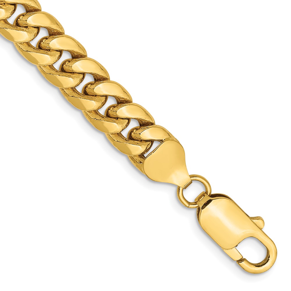 10k 7.3mm Semi-Solid Miami Cuban Chain (10BC156-7)