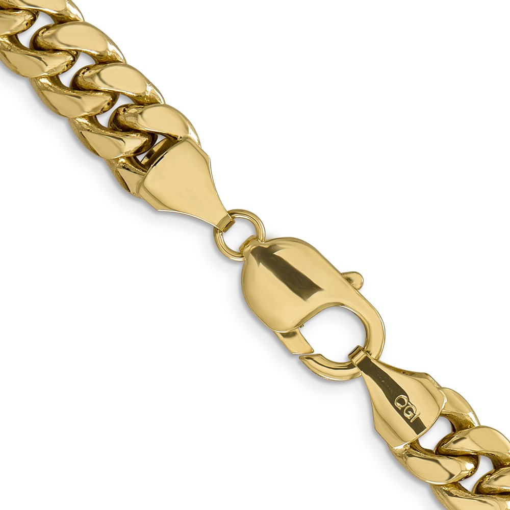 10k 9.3mm Semi-Solid Miami Cuban Chain (10BC157-22)