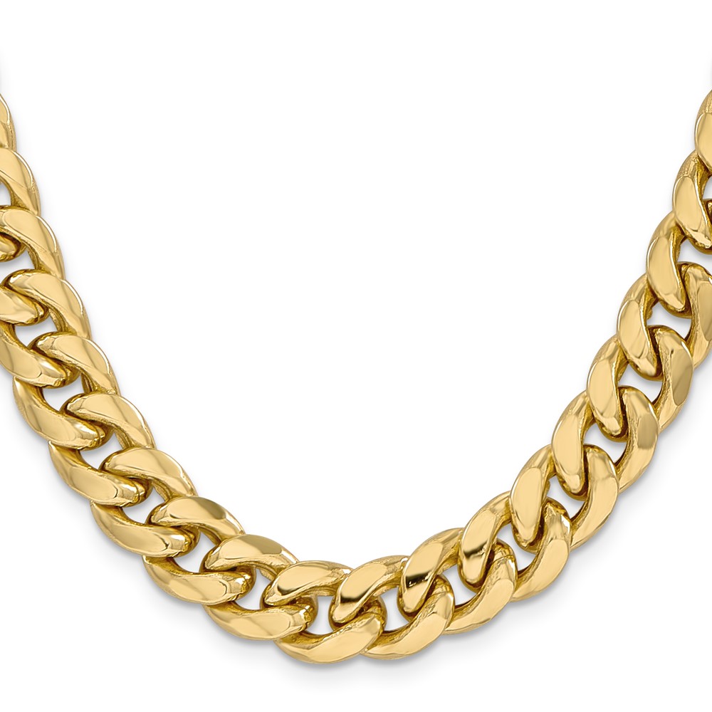 10k 11mm Semi-Solid Miami Cuban Chain (10BC158-26)