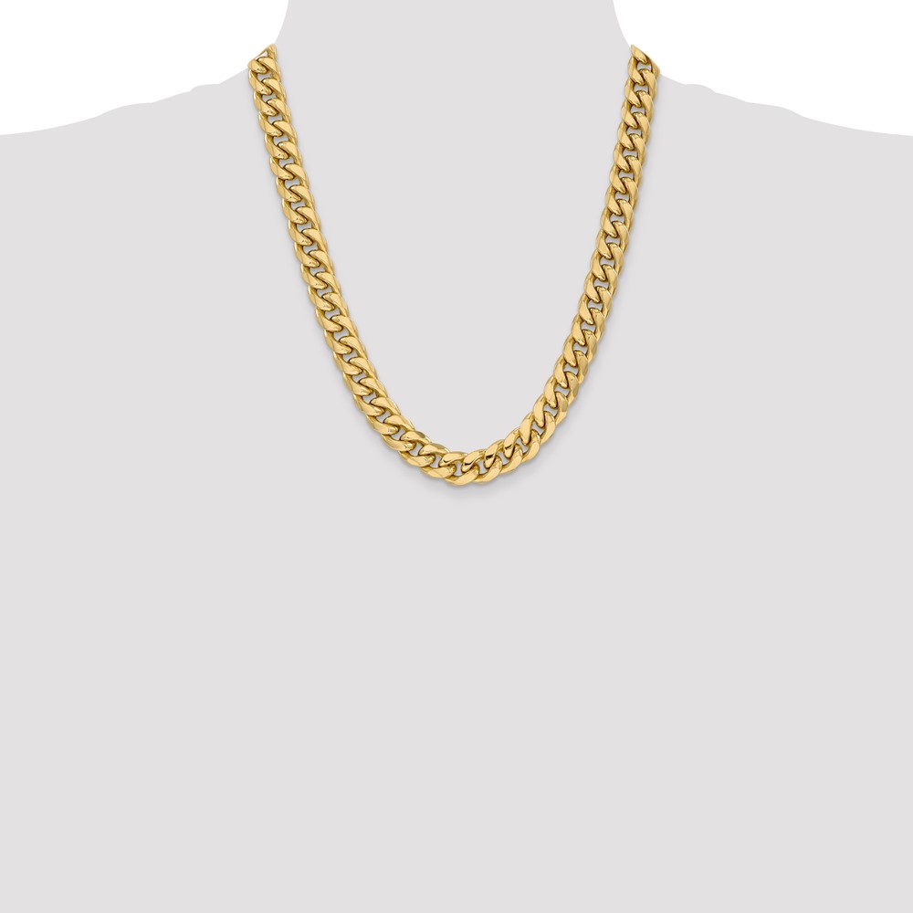10k 11mm Semi-Solid Miami Cuban Chain (10BC158-22)