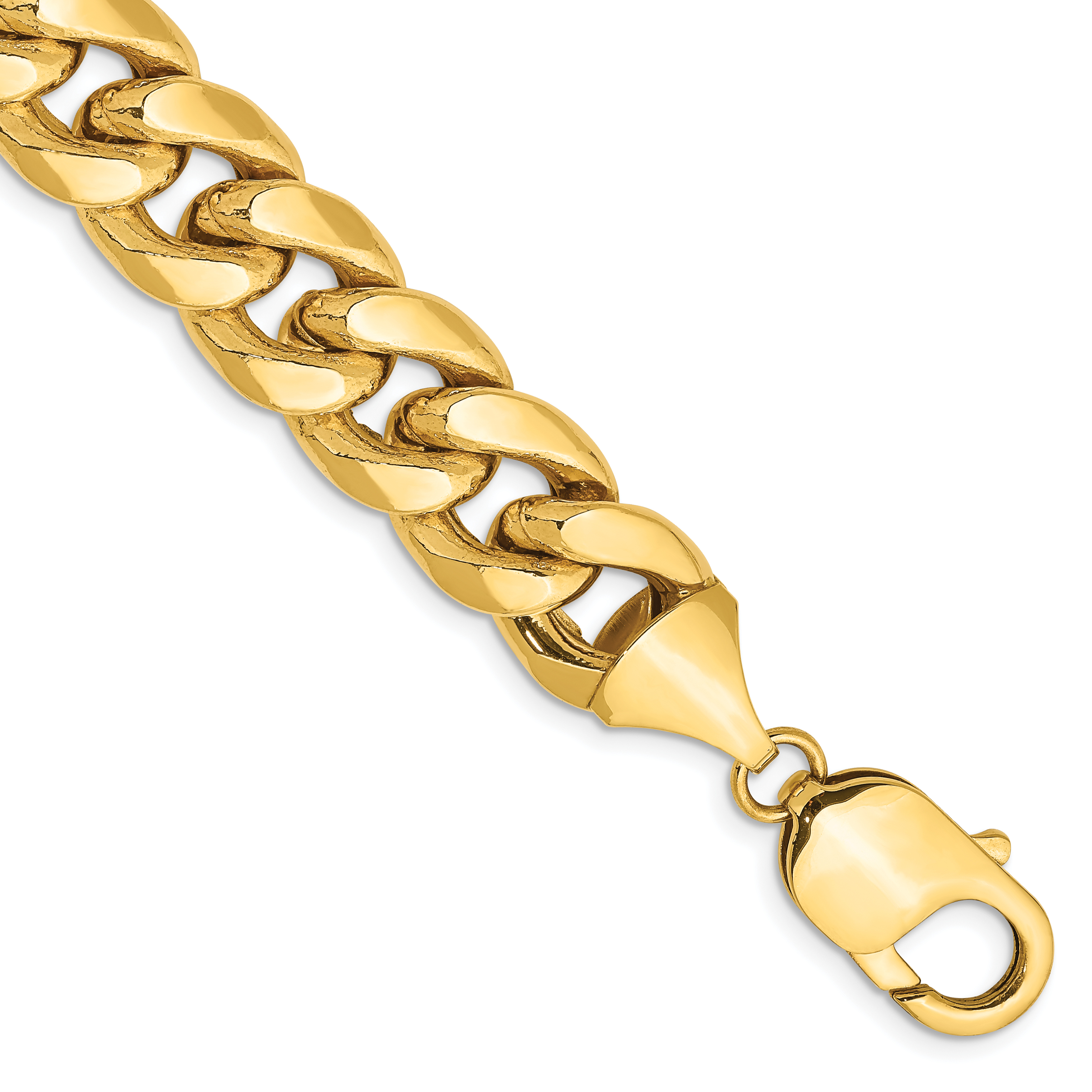 10k 11mm Semi-Solid Miami Cuban Chain (10BC158-8)
