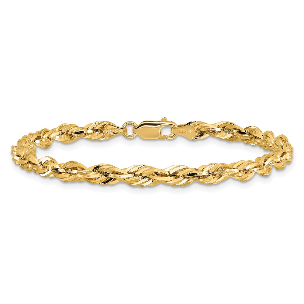 10k 4.25mm Semi-Solid Rope Chain (10BC168-7)