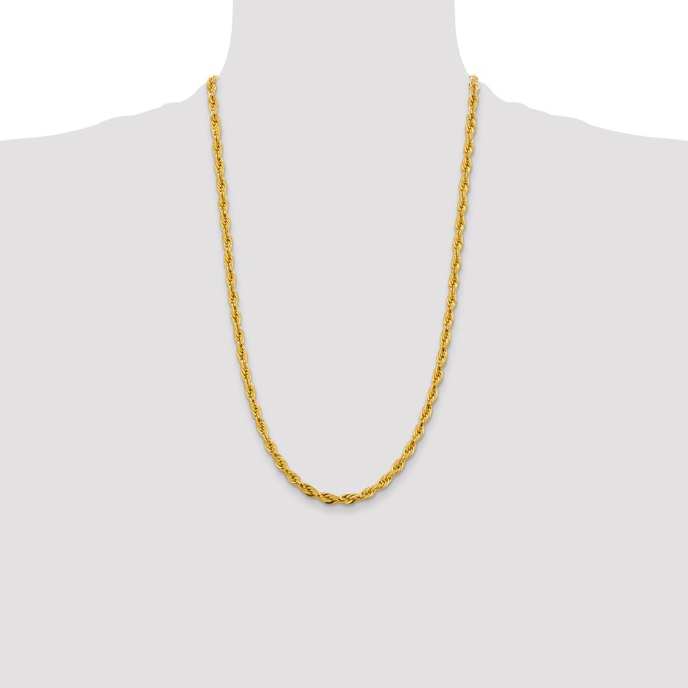 10k 4.75mm Semi-Solid Rope Chain (10BC169-26)
