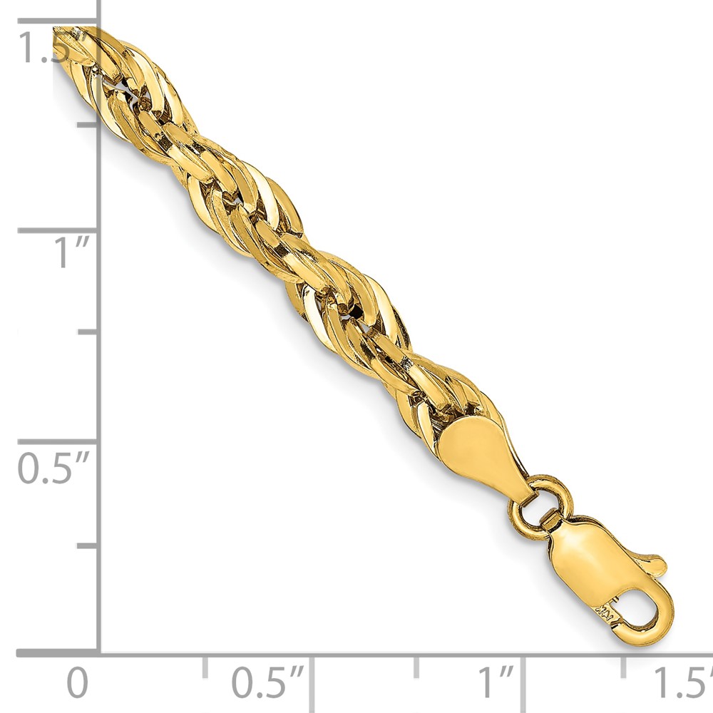 10k 4.75mm Semi-Solid Rope Chain (10BC169-8)