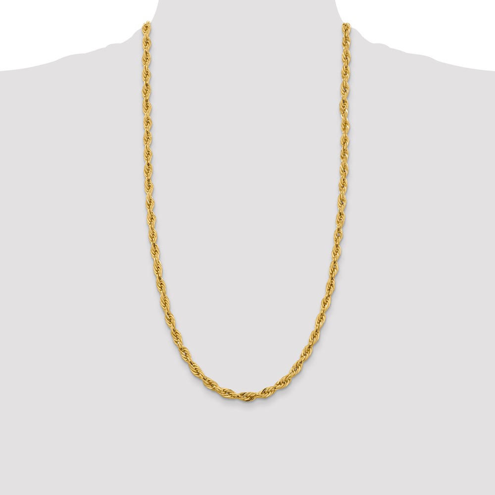 10k 5.4mm Semi-Solid Rope Chain (10BC170-28)