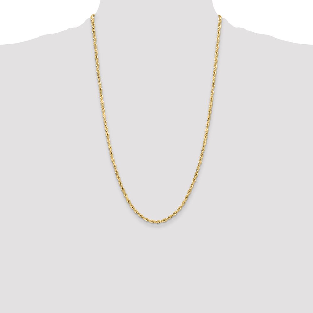 10k 3.5mm Semi-Solid Rope Chain (10BC203-26)